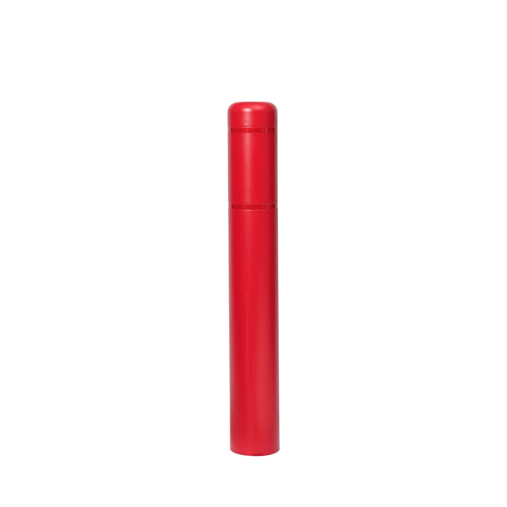 BollardGard 7" x 52" Bollard Cover Red - Innoplast (Red red Tape)