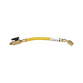 Ball Valve Adapter Hose, 6 in, Yellow
