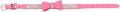 Pink Rhinestone Bowknot PET Collar, Adjustable Microfiber Dog