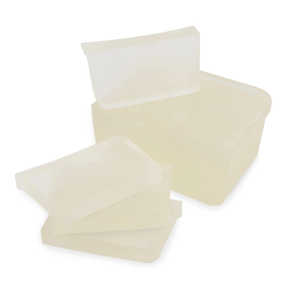 Jojoba Oil Soap Base - Moisturizing Melt and Pour Glycerin Soap Base for Crafting and Soap Making, Easy to Cut - 2 Pound