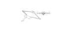 21-1/2" White Roto Gear Awning Window Operator