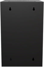 NavePoint 15.75 in Wall Mount Network Cabinet, 9U, Glass, Black