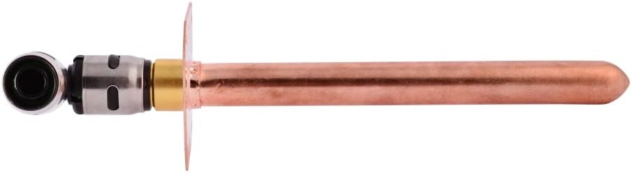 SharkBite EvoPEX Pipe 1/2 Inch x 8 Inch Copper Stub Out Elbow, Push to Connect Fitting, PEX Pipe, K25815A