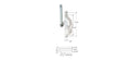 C.R. LAURENCE H3819 White Universal Jalousie Window Operator