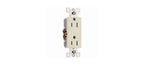 Legrand radiant 15 Amp Decorator Duplex Outlet Light Almond 10 Pack