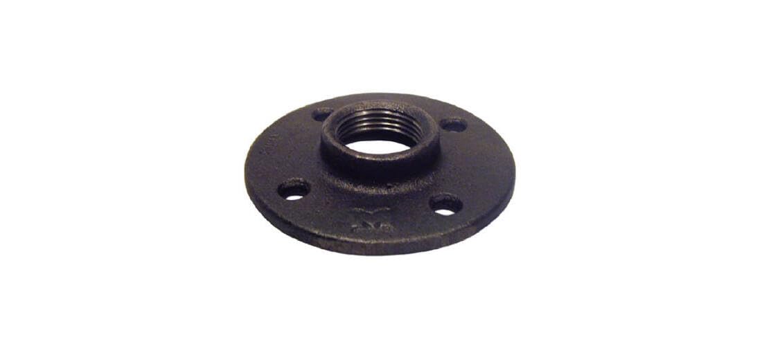 Muellar #521-605HC 1" Black Floor Flange