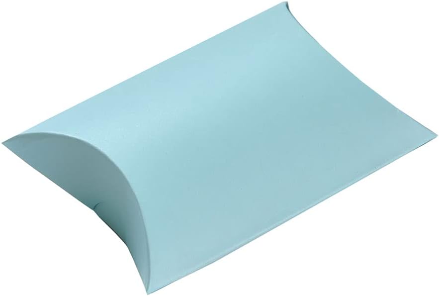 100 Pcs Wedding Creative Pillow Box, Candy Gift Box, Suitable for Wedding Birthday and Christmas (green)