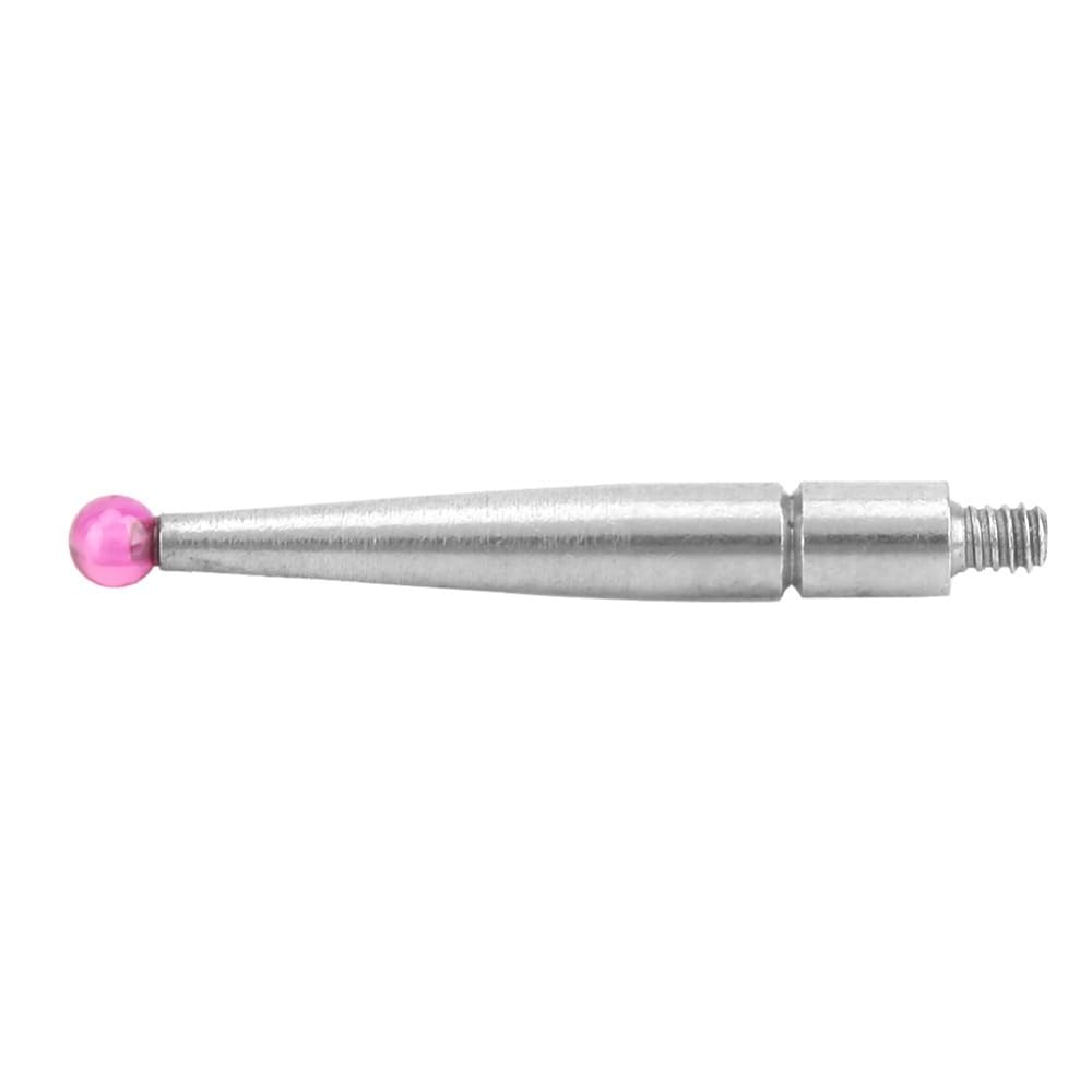 Dial Test Indicator Tips - Tungsten Steel Ruby Probe 0.08" Tip M1.6 Thread, Precision Measuring Gauge Tool for Lever Indicators 312b-2(Ruby Hands)