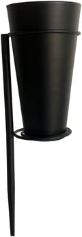 Metal Grave Vase, Flower Holder in the Ground, Cemetery Vase, Grave Decoration, with Flower Foam