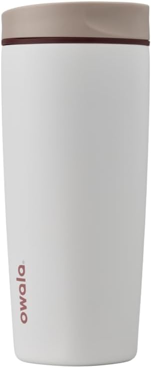 SmoothSip Slider Insulated Stainless Steel Coffee Tumbler, Reusable Iced Coffee Cup, Hot Coffee Travel Mug, BPA Free