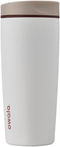 SmoothSip Slider Insulated Stainless Steel Coffee Tumbler, Reusable Iced Coffee Cup, Hot Coffee Travel Mug, BPA Free