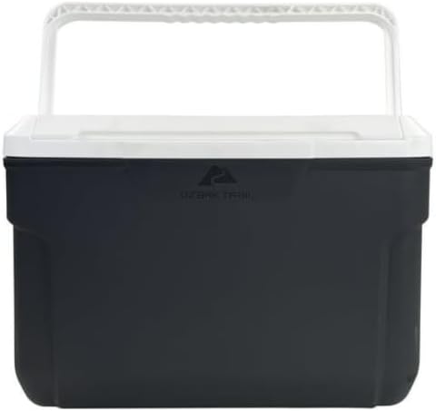 Ozar'k Trail 10 Quart Hard Side Cooler, 14-Can Capacity, Gray, Polypropylene, 13x9x10 Inch, 2.78 lbs