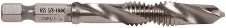 Greenlee DTAP3/8-16 Drill/Tap/Countersink Bit, 3/8-16X3 1/4 L
