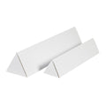 Triangle Corrugated Cardboard Mailing Tubes, 2" x 18 1/4", White, Pack of 50, for Protecting, Shipping, and Storing
