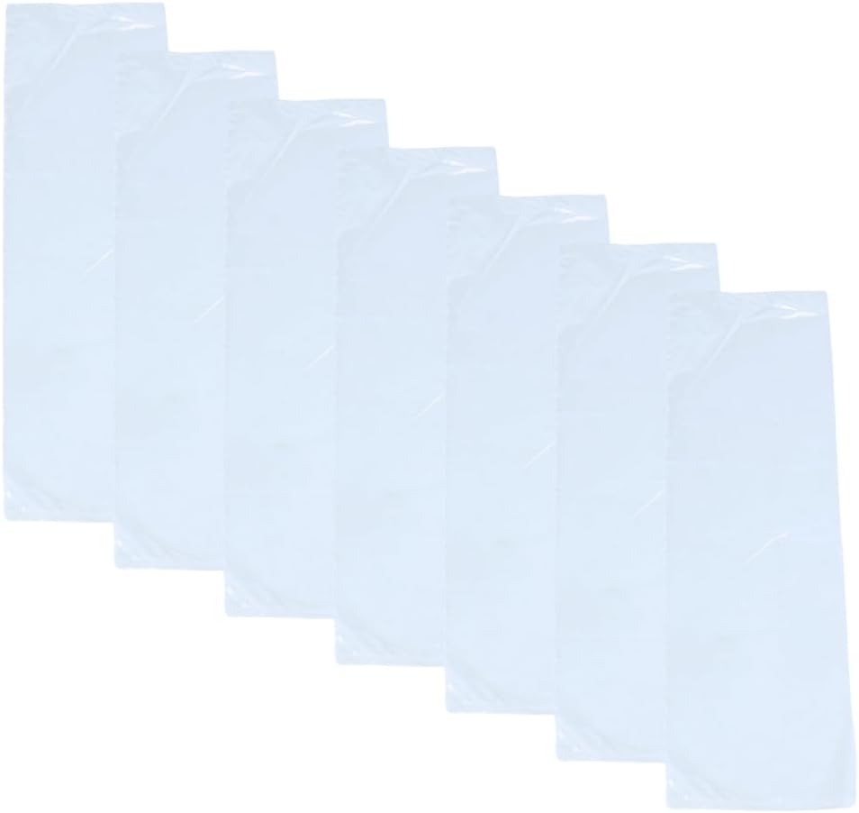 2 Mil 6 x 36 Inch Flat Open Clear Poly Bags - 100 Pack
