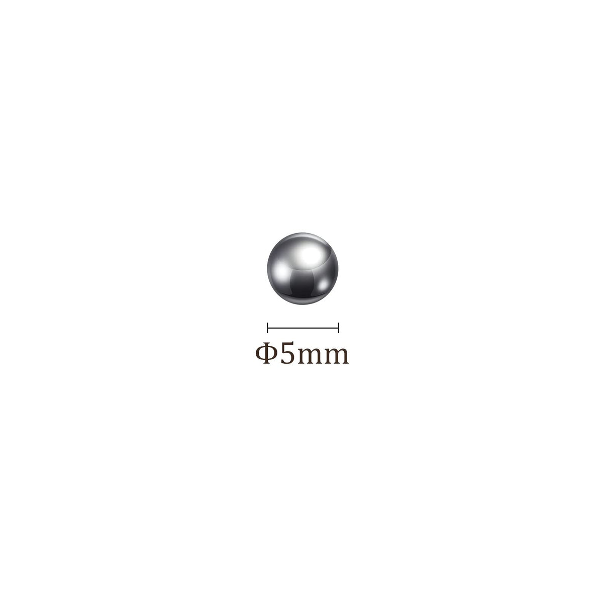 Kozelo 100pcs Precision Balls - [5mm] 304 Stainless Steel for Bearings Use, Solid