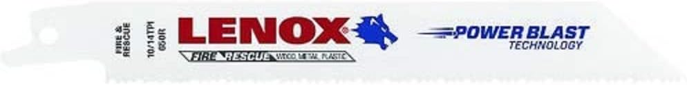 LENOX Tools General Purpose Reciprocating Saw Blade with Power Blast Technology, Bi-Metal, 6-inch, 10/14 TPI, 2/PK