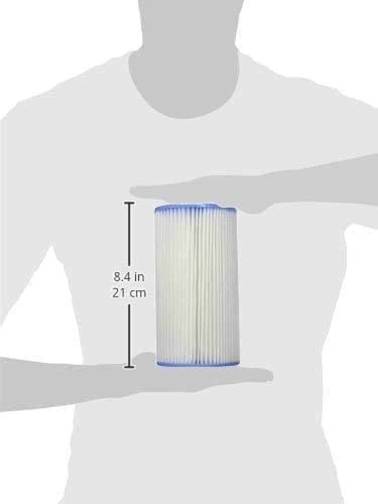 INTEX 29000E Type A Pool Filter Cartridge: For INTEX Filter Pumps – Easy-To-Clean – Dacron Paper – Efficient