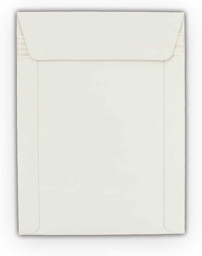 250 EcoSwift 12.75 x 15 Rigid Photo Mailers Keep Flats White Cardboard Self Seal Envelopes 12.75x15
