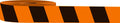 Heavy Duty Black and Orange Stiped Floor Marking Tape