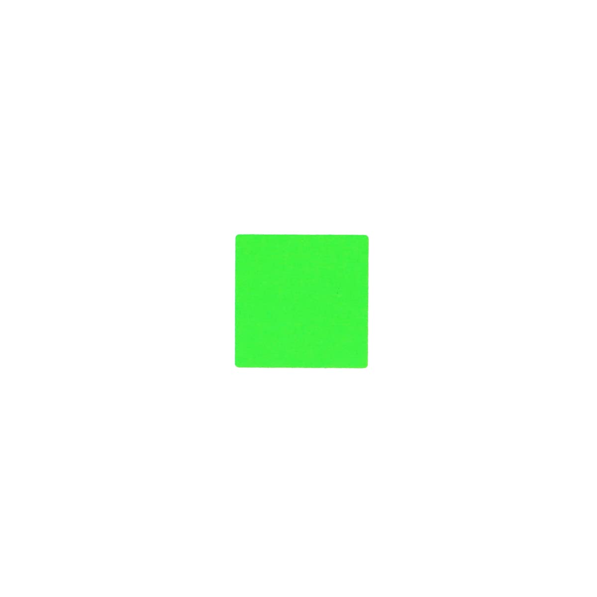 Fluorescent Green 1/2" Inch Square Adhesive Labels 1,000 Color Coding Dot Stickers for Efficient Inventory
