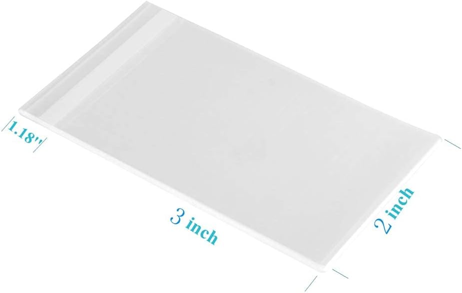 Tiny Crystal Clear Adhesive Cello Bags 2x3 in, 900 Count