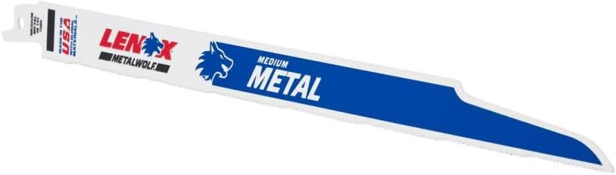 LENOX Tools Metal Cutting Reciprocating Saw Blade with Power Blast Technology, Bi-Metal, 12-inch, 18 TPI, 25/PK