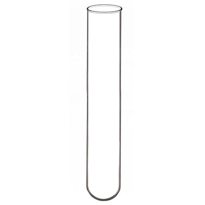 Round Bottom Test Tubes, 30 mm OD x 165 mm Length, 15-Pack