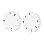IWOWHERO 2pcs White Plastic Fridge Thermostat Control Knobs Replacement