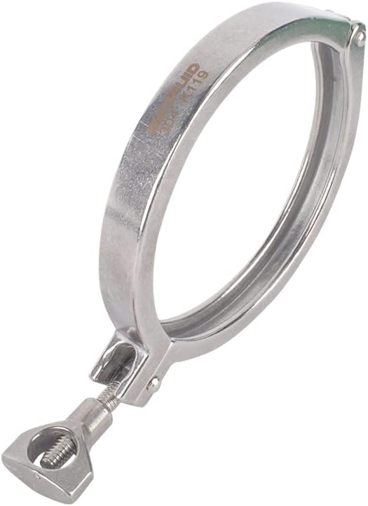 4" Sanitary Tri Clamp 304 Stainless Steel Clover Heavy Duty Pack of 1