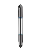 1/4in Solid Carbide End Mill, Chamfer Mill - Double End, 2 Flutes