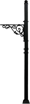 40.2-53" H Heavy Duty Outdoor Mailbox Post, Steel Mailbox Stand, Mounting Stand for Concrete