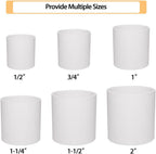 5PCS 1-1/4" PVC Pipe Coupling Slip (Socket x Socket) SCH40 White