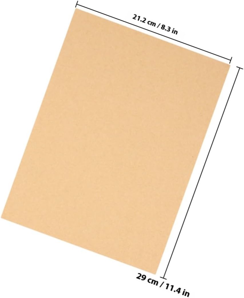 Vintage Kraft Paper Letter Sheets, 100 Sheets A4 Blank Writing
