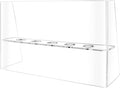 Ice Cream Cone Holder 5 Slot Clear Acrylic Countertop Dessert Display with Sneeze Guard for Restaurants Catered