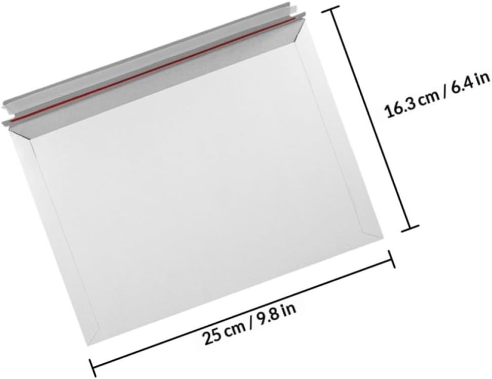Mailing Envelopes Document Mailers Self Seal Cardboard 25pcs White