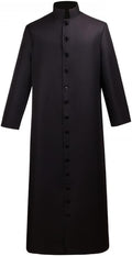 Men's Clergy Cassock Church Minister robe vestment for Pastor Halloween Costume Outfit