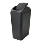 Small Lidded Trash Can 12 Liter/3 Gallon Plastic Garbage Bin with Lid
