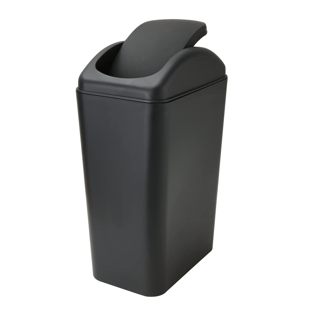 Small Lidded Trash Can 12 Liter/3 Gallon Plastic Garbage Bin with Lid