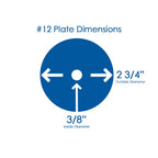 Grinder Plate #12 with A 3/16 Hole Pattern, Reversible for Hobart and BIRO Grinders