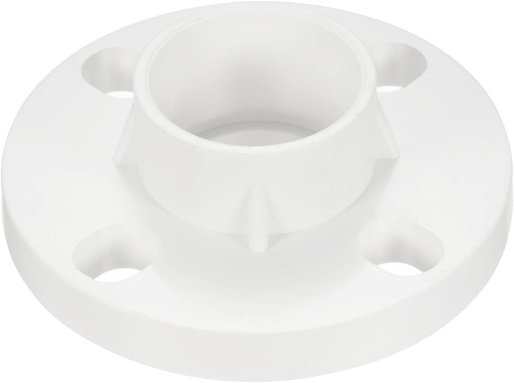 PATIKIL 50mm PVC Pipe Fitting Flange for 50mm OD Pipe Connect White