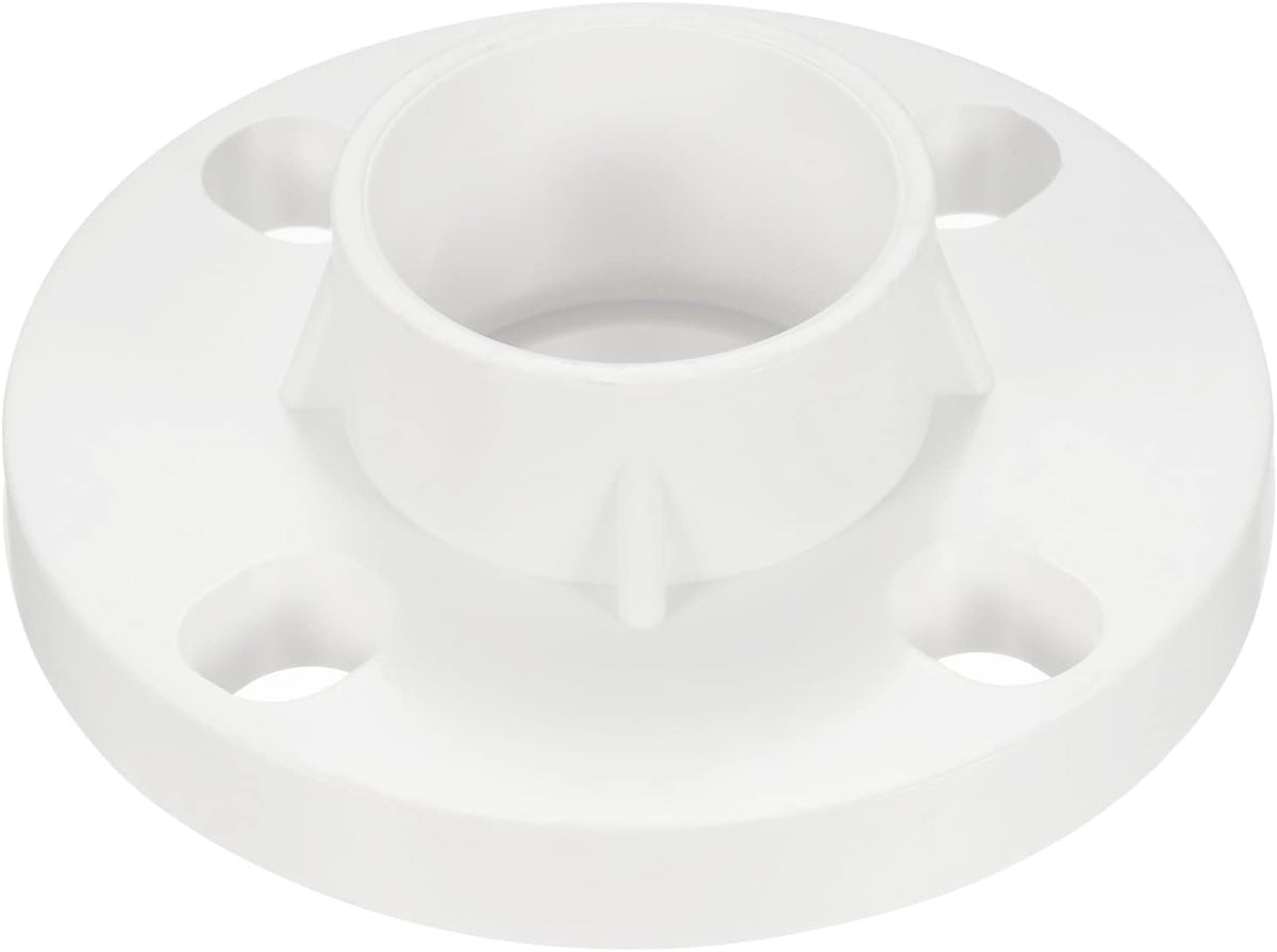 PATIKIL 50mm PVC Pipe Fitting Flange for 50mm OD Pipe Connect White