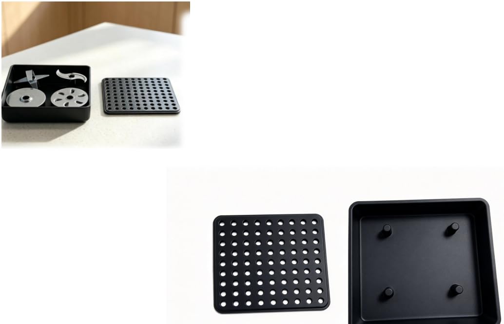 Storage Box Compatible with Bamix Hand Blender Accessories black