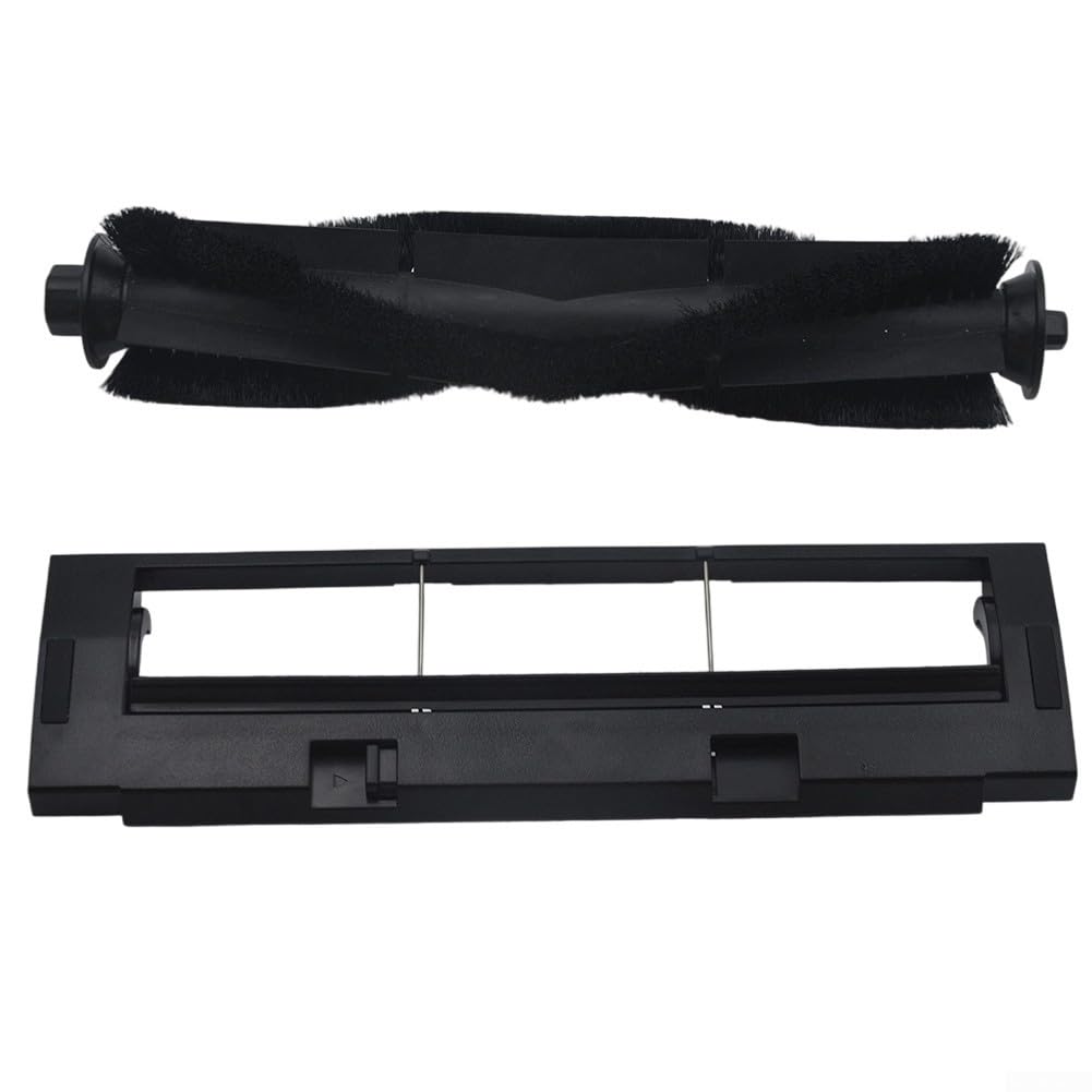 Main Brush Roller With Replacement Guard Cover for Airobo for T10 Robot Vacuum Cleaner Replacement Parts Accessories, Black
