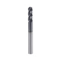 1/2" 4-Flute Ball Nose End Mill, AlTiN Coated Carbide 1Pcs