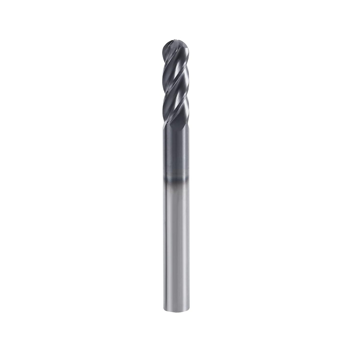1/2" 4-Flute Ball Nose End Mill, AlTiN Coated Carbide 1Pcs