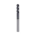 3/8" 4-Flute Ball Nose End Mill, AlTiN Coated Carbide 1Pcs