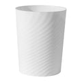 Plastic Small Bathroom Trash Can Wastebasket Garbage Can, White | Sturdy-Easy to Clean, Bathroom, Laundry Room
