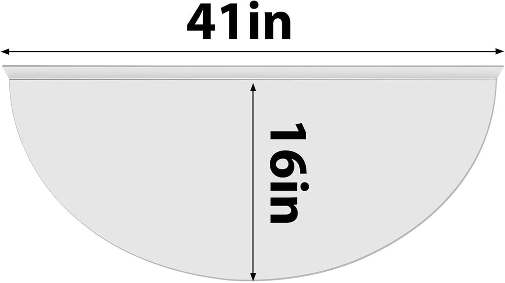 Clear Basement Window Well Covers Outside 41" X 16", Heavy-Duty Polycarbonate Egress Window Well Covers, UV