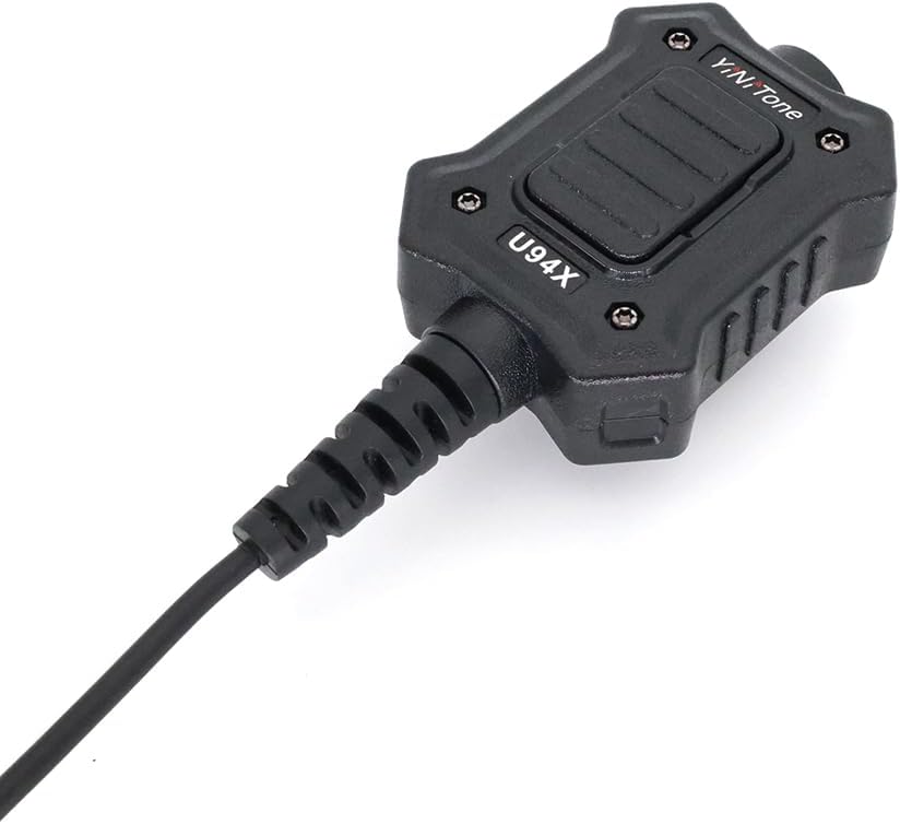 Throat Mic Tactical Earpiece U94X PTT 2 Pin TK Jack 7.0mm Plug Push to Talk Headset for Baofeng UV5R BF-F8HP UV-17